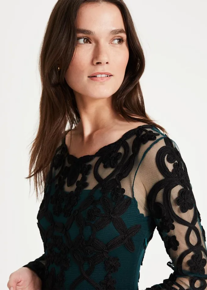 Cristine Tapework Lace Dress Blackjuniper Women Phase Eight Dresses