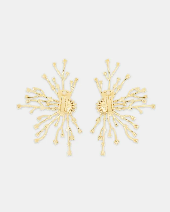 Crystal Roots Earrings Gold Women Aquazzura Jewelry Crystal Roots Earrings Gold Women Aquazzura Jewelry