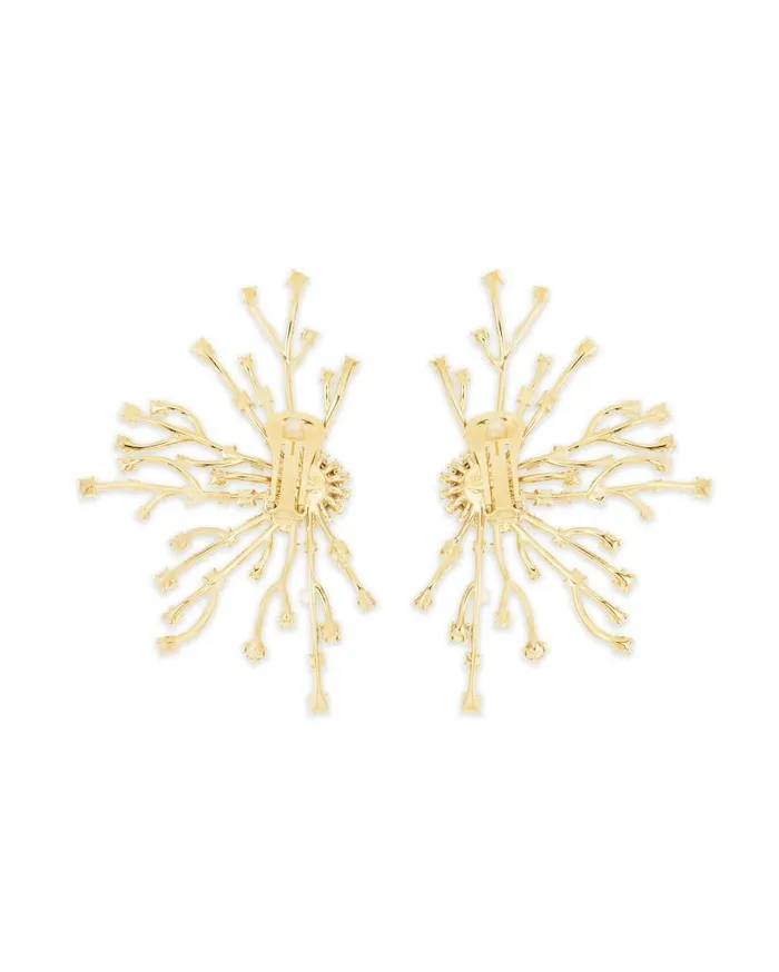 Crystal Roots Earrings Gold Women Aquazzura Jewelry Crystal Roots Earrings Gold Women Aquazzura Jewelry
