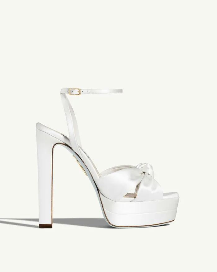 Cupid Bridal Plateau 130 White Women Aquazzura Platforms Cupid Bridal Plateau 130 White Women Aquazzura Platforms