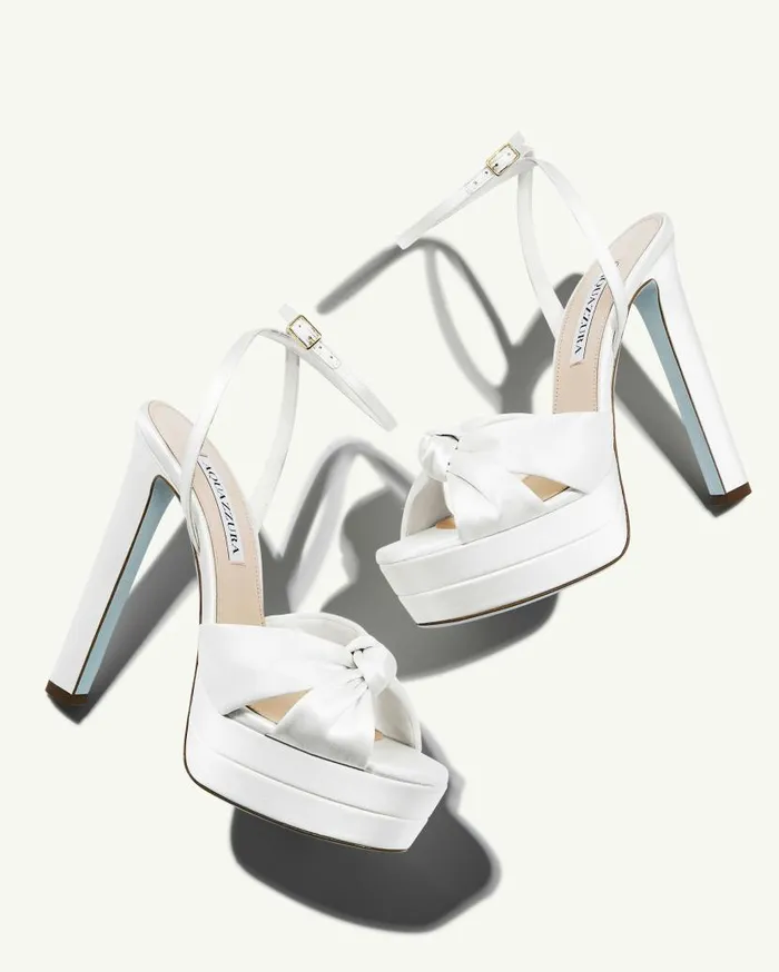 Cupid Bridal Plateau 130 White Women Aquazzura Platforms Cupid Bridal Plateau 130 White Women Aquazzura Platforms