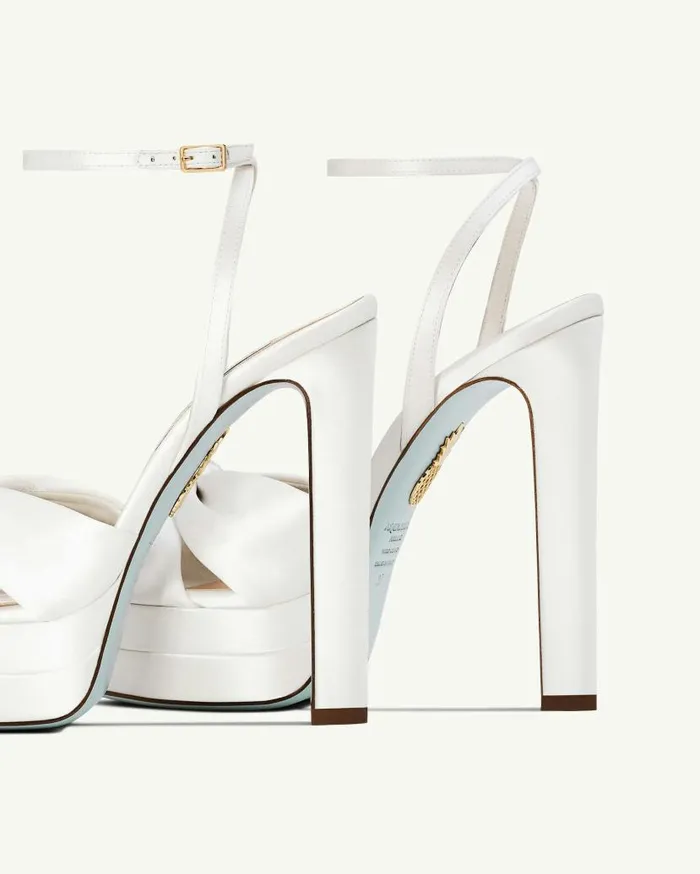 Cupid Bridal Plateau 130 White Women Aquazzura Platforms Cupid Bridal Plateau 130 White Women Aquazzura Platforms