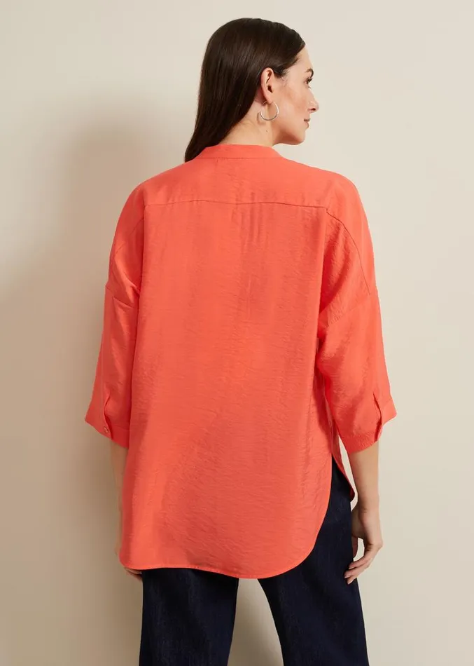 Cynthia Longline Shirt Coral Women Phase Eight Shirts and Blouses
