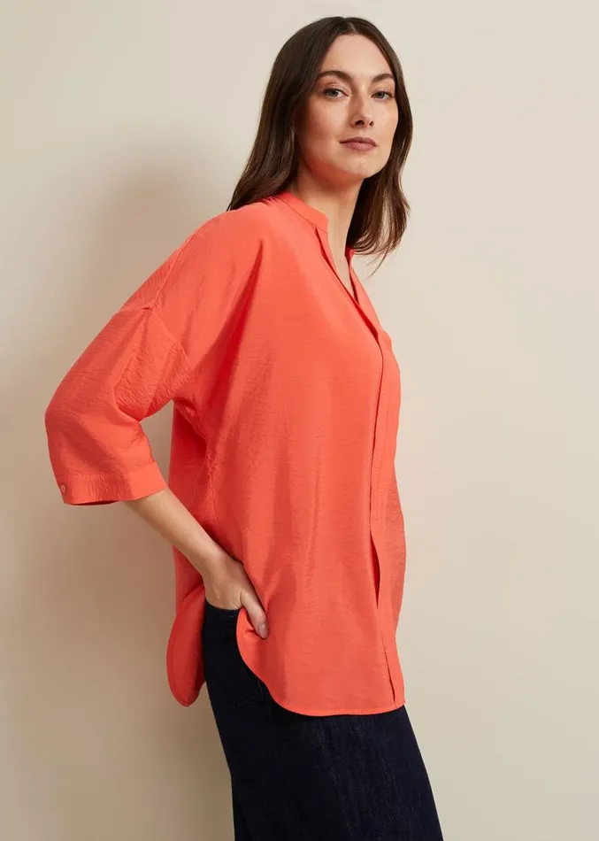 Cynthia Longline Shirt Coral Women Phase Eight Shirts and Blouses