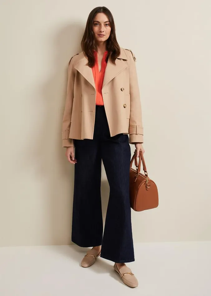 Cynthia Longline Shirt Coral Women Phase Eight Shirts and Blouses