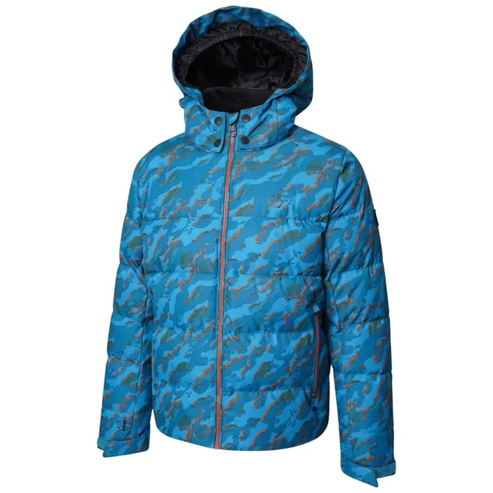 Dare 2b About Ski Jacket Blue Camo Print Kids Insulated Jackets