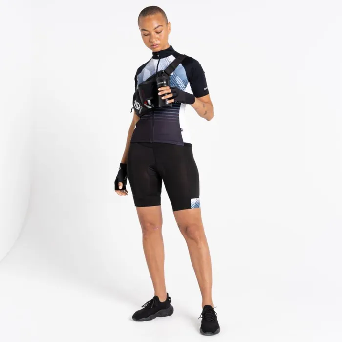 Dare 2b AEP Prompt Lightweight Shorts Black Empowered Print Women Cycling Leggings and Shorts