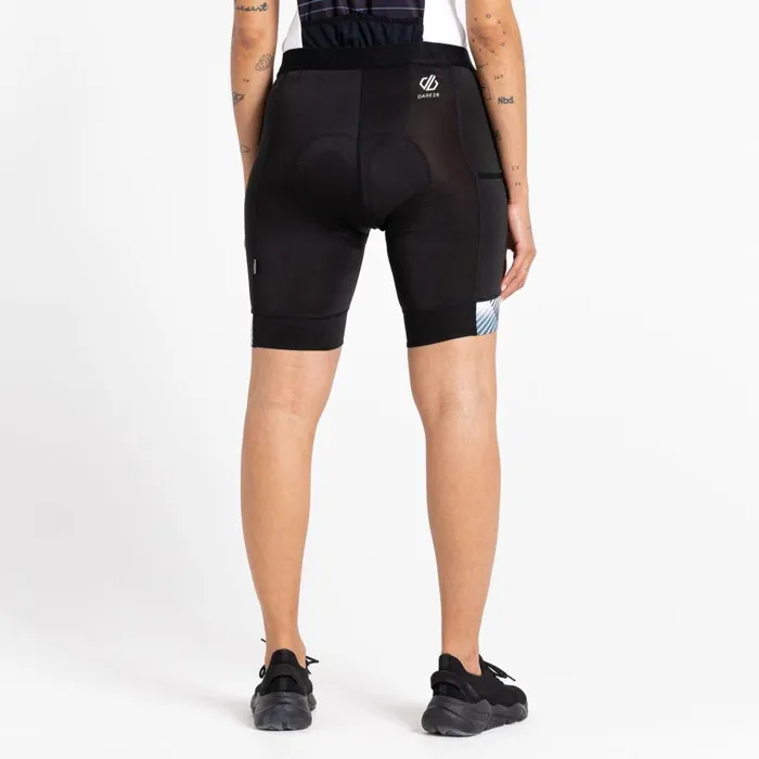 Dare 2b AEP Prompt Lightweight Shorts Black Empowered Print Women Cycling Leggings and Shorts