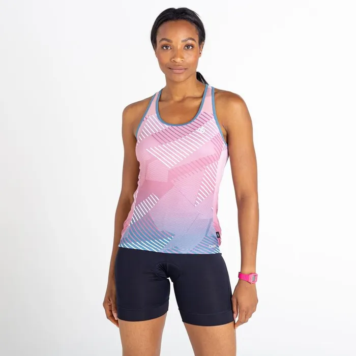 Dare 2b AEP Prompt Lightweight Vest Powder Pink Empowered Print Women Cycling Jerseys