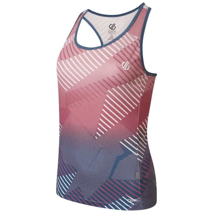 Dare 2b AEP Prompt Lightweight Vest Powder Pink Empowered Print Women Cycling Jerseys