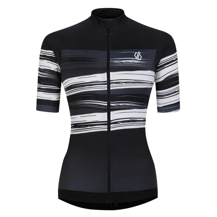 Dare 2b AEP Stimulus Jersey Black Paint Print Women Gym Tops