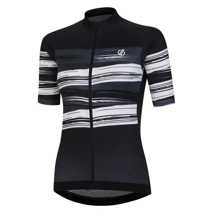 Dare 2b AEP Stimulus Jersey Black Paint Print Women Gym Tops