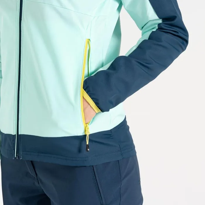 Dare 2b Avidly II Softshell Jacket Mint Green Moonlight Denim Women Softshell Jackets
