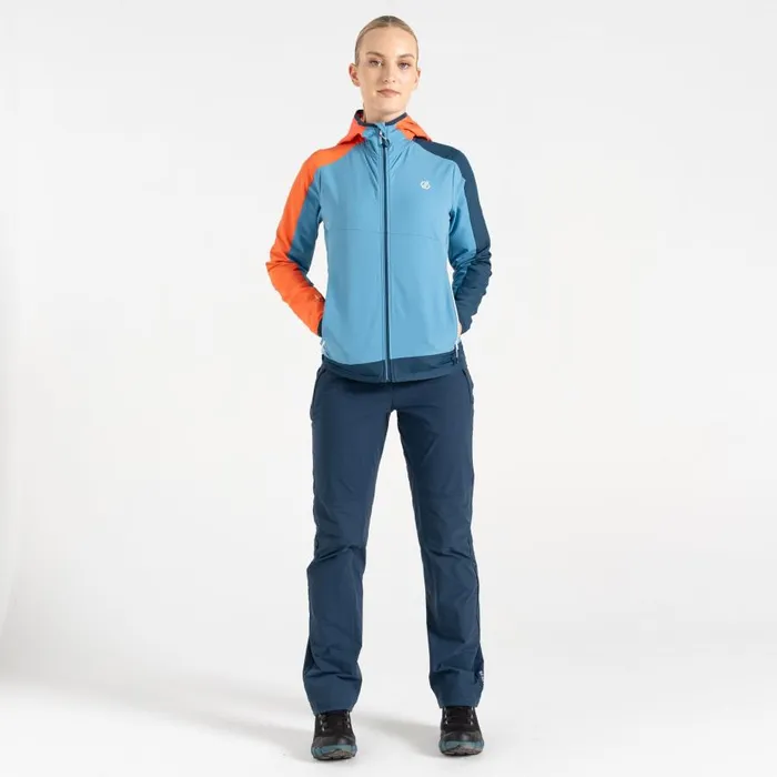 Dare 2b Avidly II Softshell Jacket Niagara Blue Satsuma Women Softshell Jackets