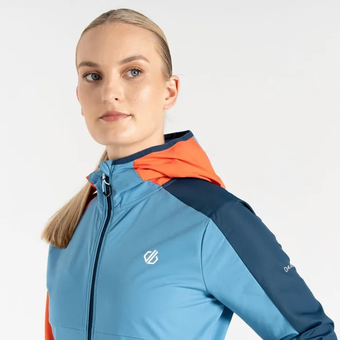 Dare 2b Avidly II Softshell Jacket Niagara Blue Satsuma Women Softshell Jackets