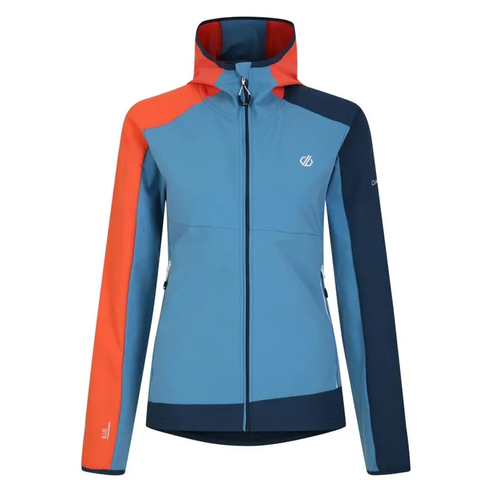 Dare 2b Avidly II Softshell Jacket Niagara Blue Satsuma Women Softshell Jackets