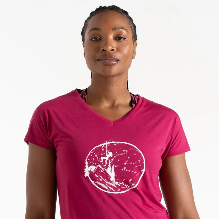 Dare 2b Calm TShirt Berry Pink Women Graphic TShirts