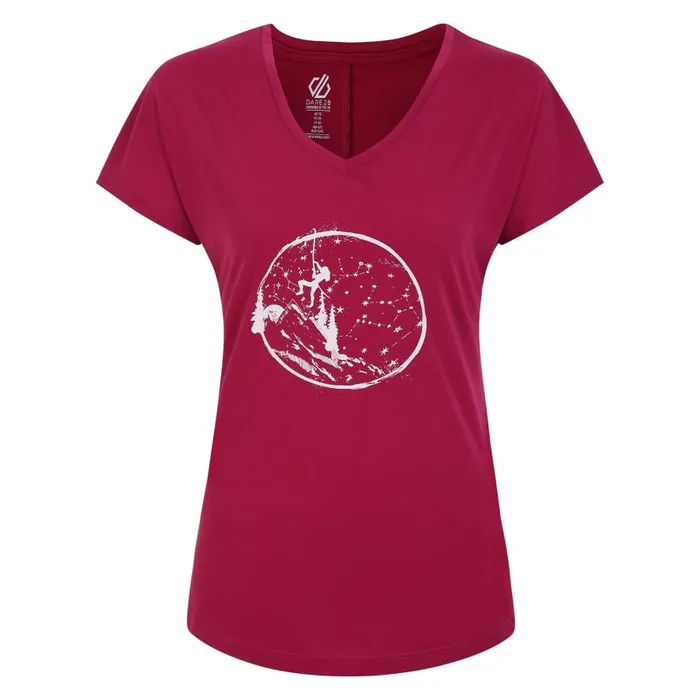 Dare 2b Calm TShirt Berry Pink Women Graphic TShirts