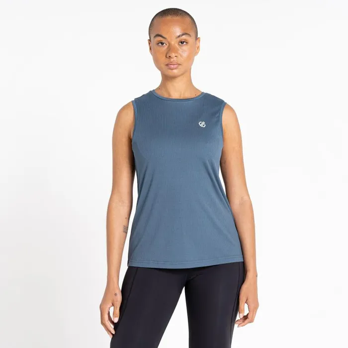 Dare 2b Capacity Fitness Tank Orion Grey Women Gym Tops