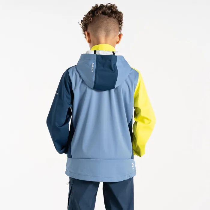 Dare 2b Cheer Softshell Jacket Coronet Blue Moonlight Denim Kids Softshell Jackets