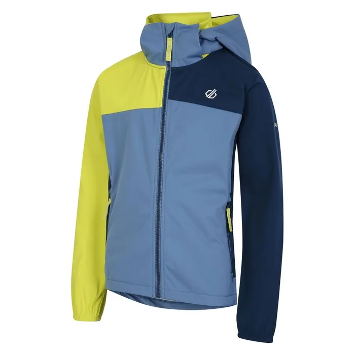 Dare 2b Cheer Softshell Jacket Coronet Blue Moonlight Denim Kids Softshell Jackets