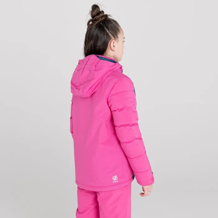 Dare 2b Cheerful Recycled Waterproof Insulated Ski Jacket Rasberry Rose Dark Denim Nighfall Navy Kids Waterproof Jackets