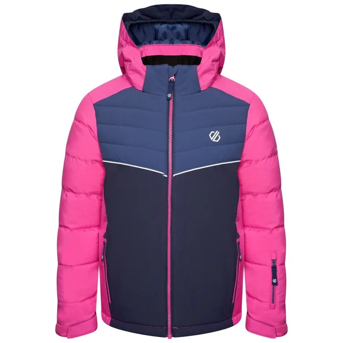 Dare 2b Cheerful Recycled Waterproof Insulated Ski Jacket Rasberry Rose Dark Denim Nighfall Navy Kids Waterproof Jackets
