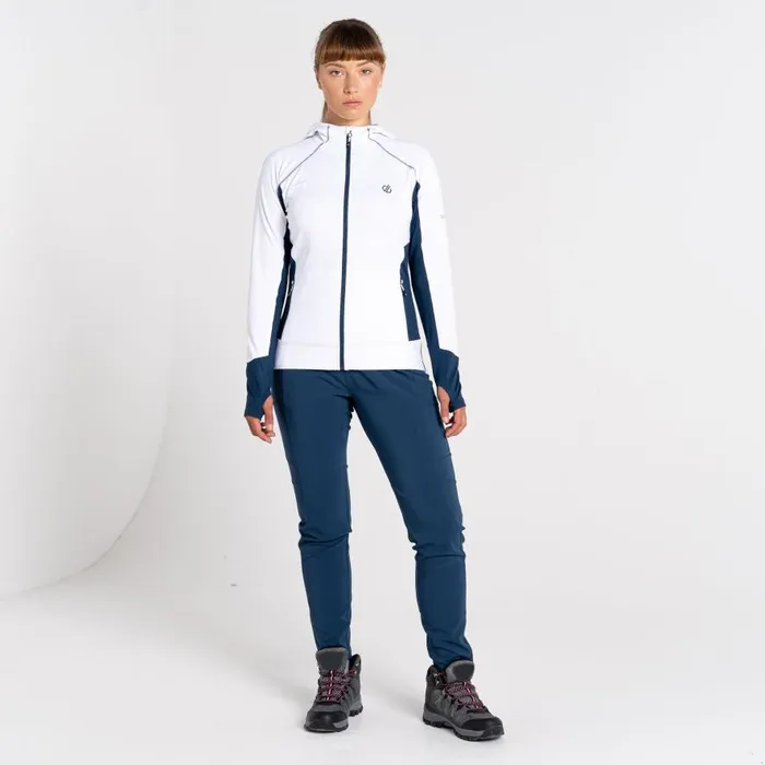 Dare 2b Convey II Hooded Core Stretch Midlayer White Moonlight Denim Women Midlayers