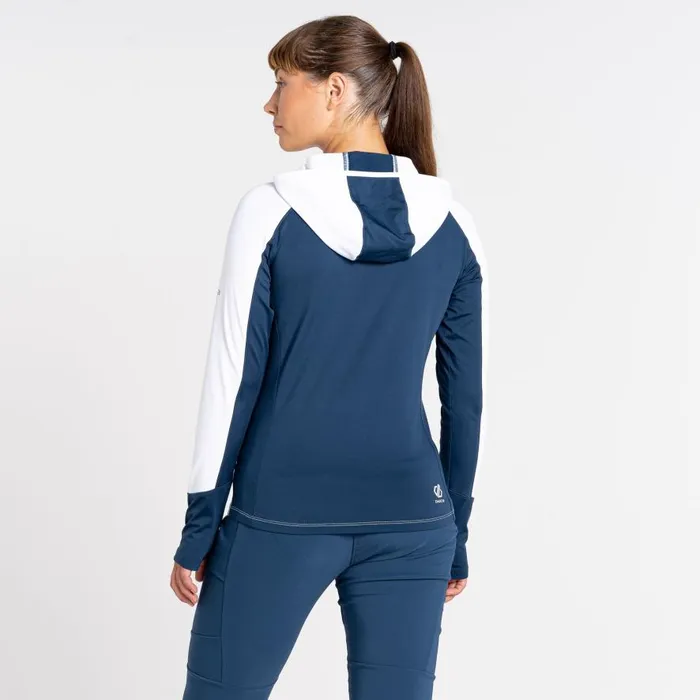 Dare 2b Convey II Hooded Core Stretch Midlayer White Moonlight Denim Women Midlayers
