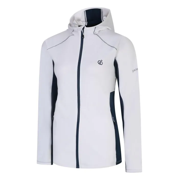 Dare 2b Convey II Hooded Core Stretch Midlayer White Moonlight Denim Women Midlayers