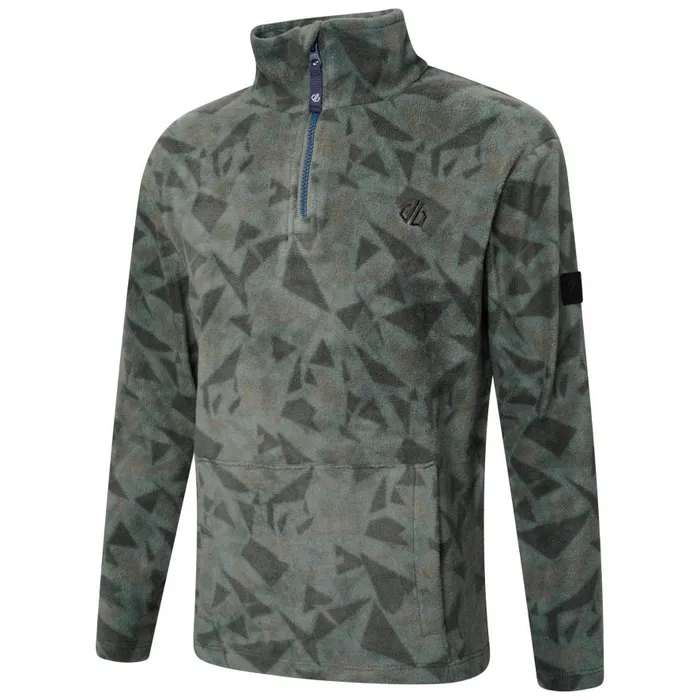 Dare 2b Cushy Half Zip Fleece Green Geo Print Kids Fleece