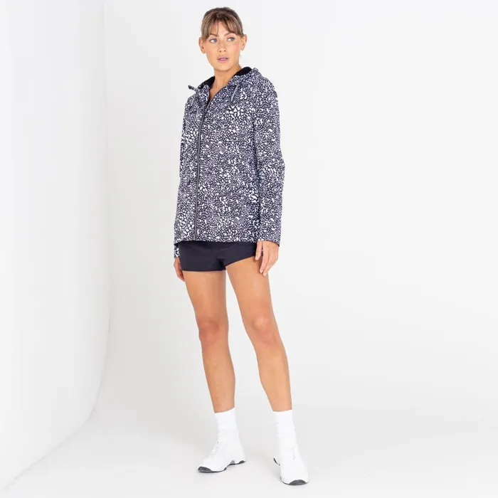 Dare 2b Deviation II Waterproof Jacket Black White Dot Print Women Waterproof Jackets