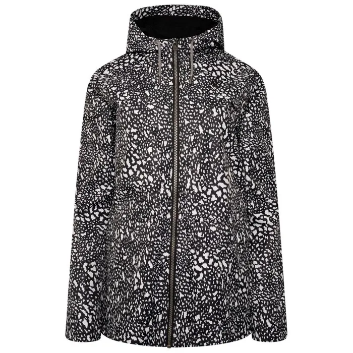 Dare 2b Deviation II Waterproof Jacket Black White Dot Print Women Waterproof Jackets