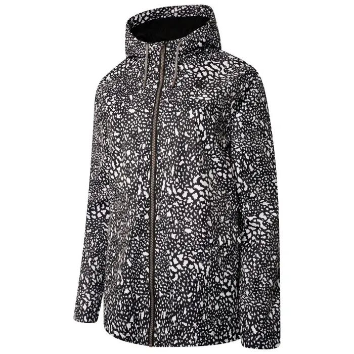 Dare 2b Deviation II Waterproof Jacket Black White Dot Print Women Waterproof Jackets