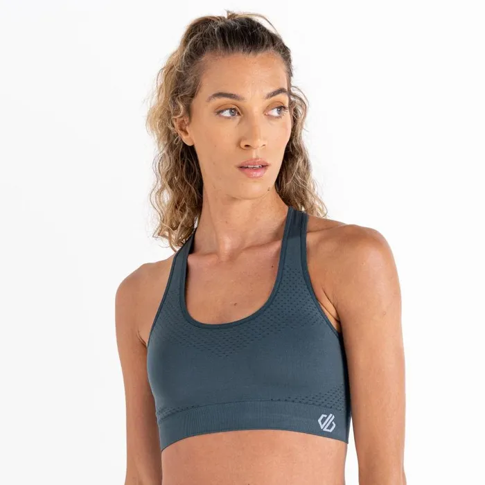 Dare 2b Don039t Sweat It II Sports Bra Orion Grey Women Gym Tops