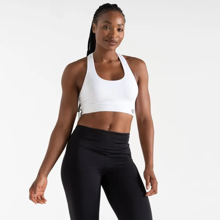 Dare 2b Don039t Sweat It II Sports Bra White Women Medium Impact