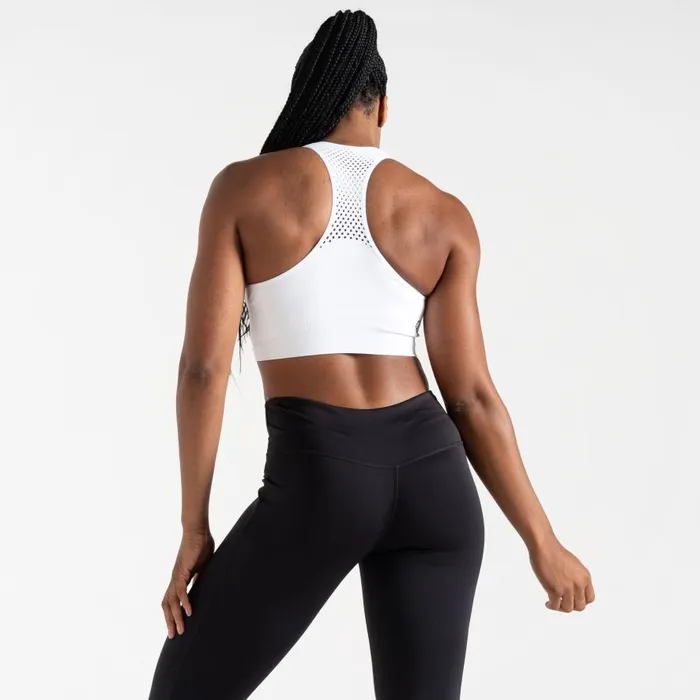 Dare 2b Don039t Sweat It II Sports Bra White Women Medium Impact