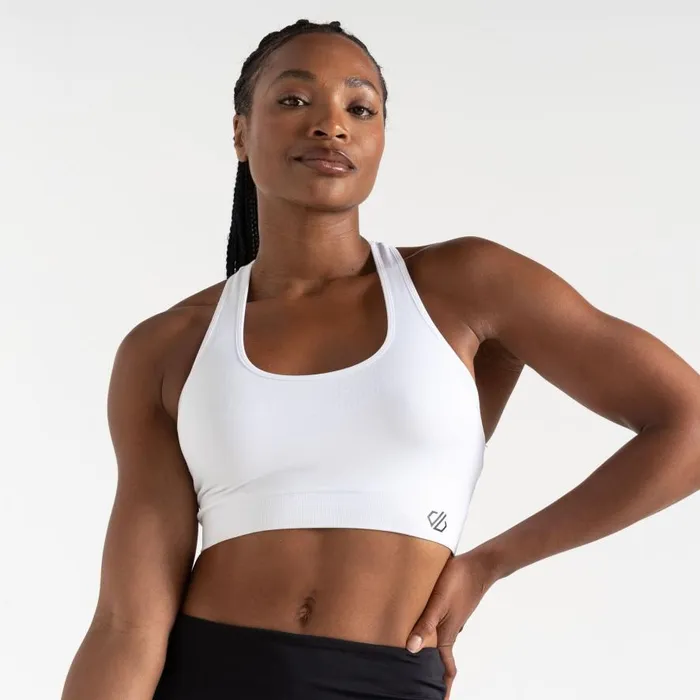 Dare 2b Don039t Sweat It II Sports Bra White Women Medium Impact