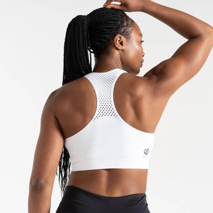 Dare 2b Don039t Sweat It II Sports Bra White Women Medium Impact