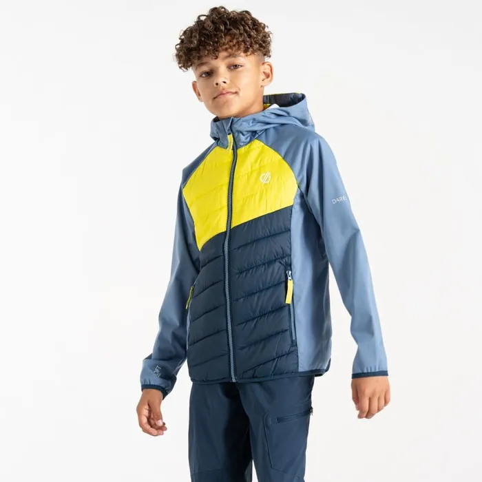 Dare 2b Explore Hybrid Jacket Coronet Blue Moonlight Denim Kids Lightweight Jackets