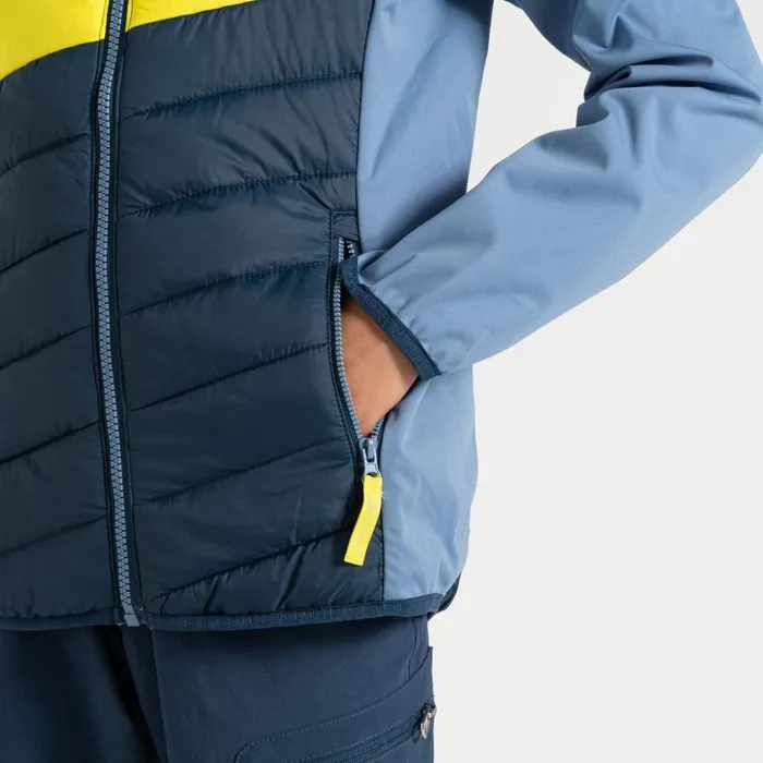 Dare 2b Explore Hybrid Jacket Coronet Blue Moonlight Denim Kids Lightweight Jackets