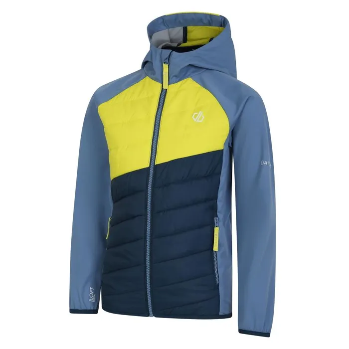 Dare 2b Explore Hybrid Jacket Coronet Blue Moonlight Denim Kids Lightweight Jackets