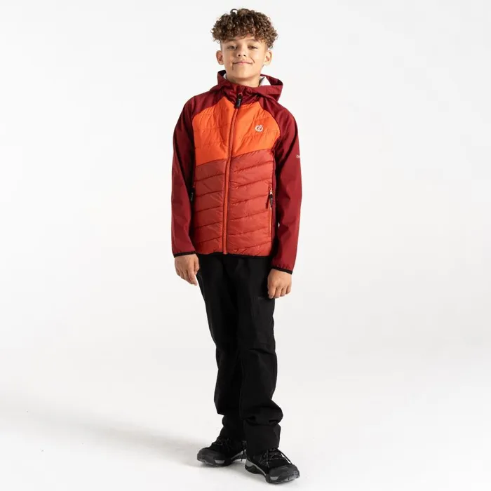 Dare 2b Explore Hybrid Jacket Syrah Cinnamon Red Kids Lightweight Jackets