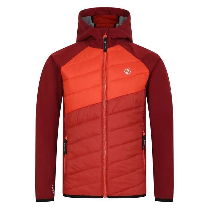 Dare 2b Explore Hybrid Jacket Syrah Cinnamon Red Kids Lightweight Jackets