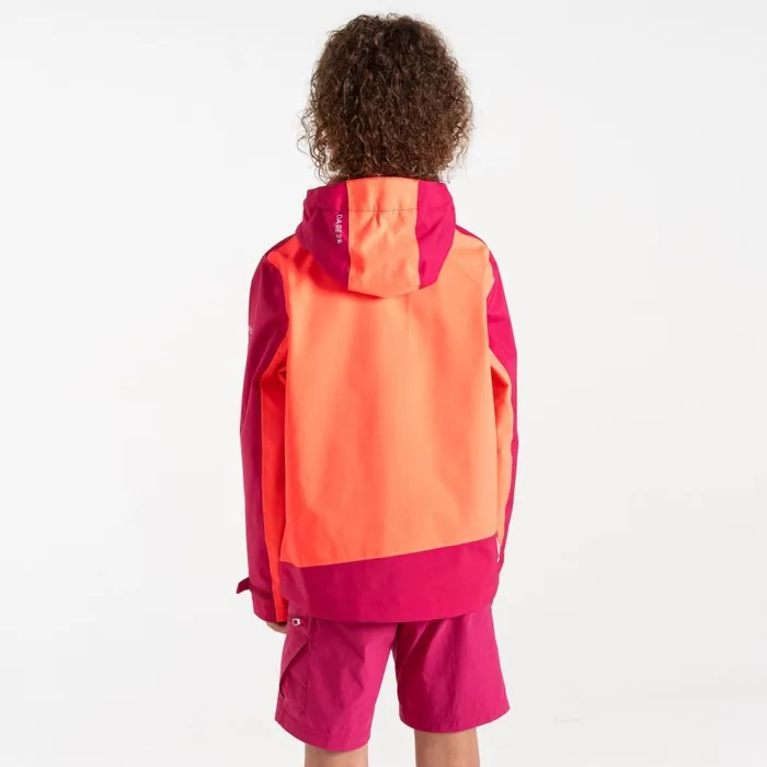 Dare 2b Explore II Waterproof Jacket Berry Neon Pink Kids Waterproof Jackets