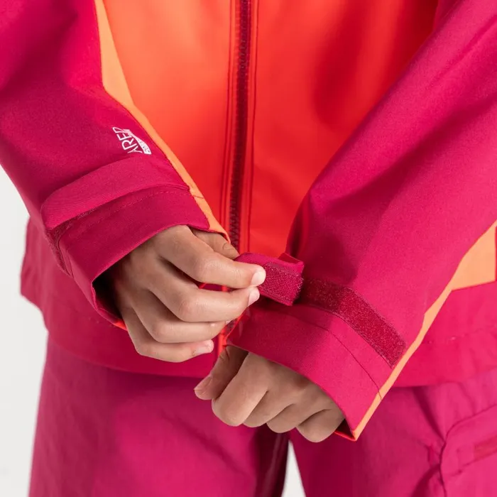 Dare 2b Explore II Waterproof Jacket Berry Neon Pink Kids Waterproof Jackets