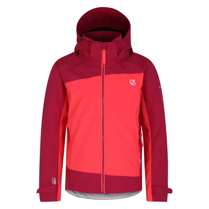 Dare 2b Explore II Waterproof Jacket Berry Neon Pink Kids Waterproof Jackets
