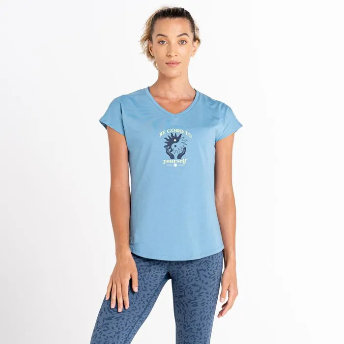 Dare 2b Finite Graphic TShirt Niagara Blue Women Graphic TShirts