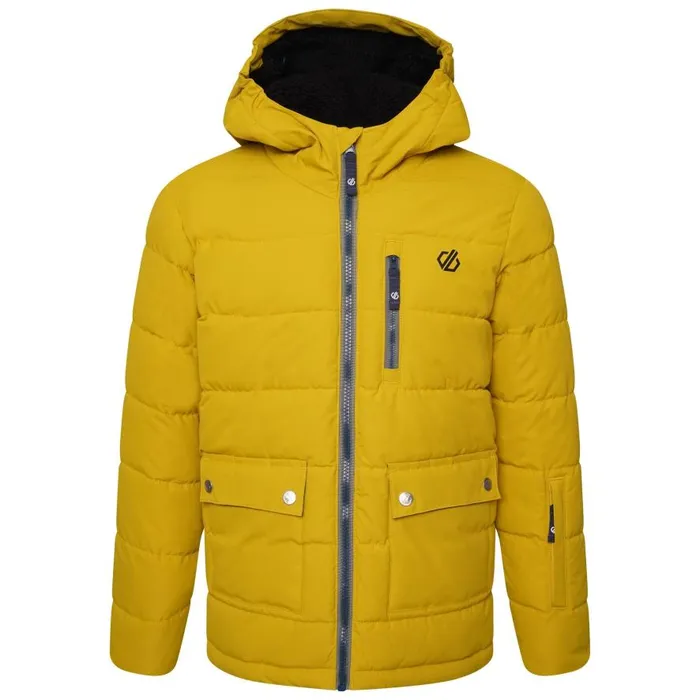 Dare 2b Folly Waterproof Ski Jacket Moss Yellow Kids Insulated Jackets
