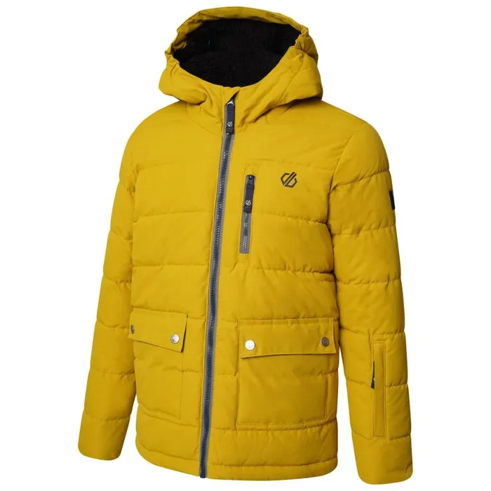 Dare 2b Folly Waterproof Ski Jacket Moss Yellow Kids Insulated Jackets